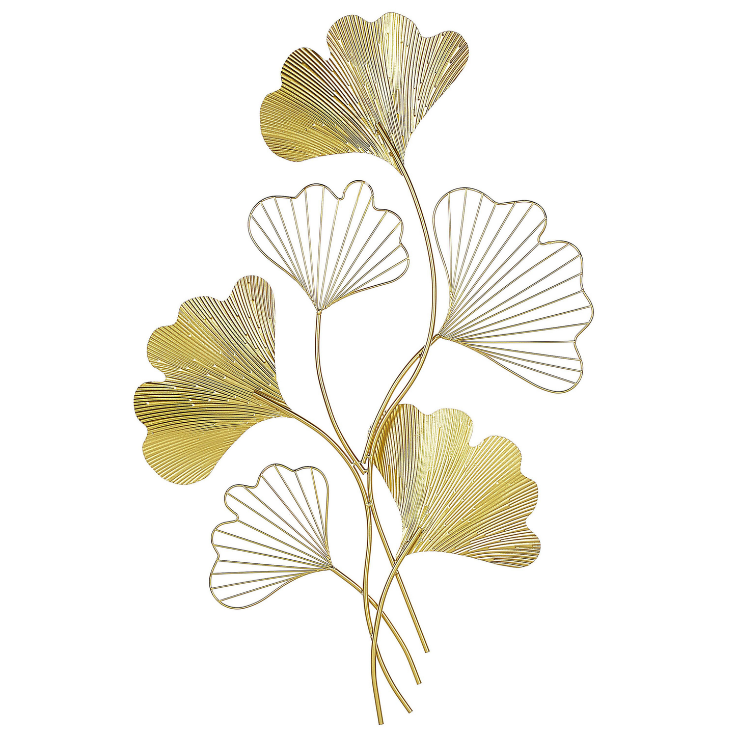 Wandobjekt Blume INDIUM Metall 79 cm Gold