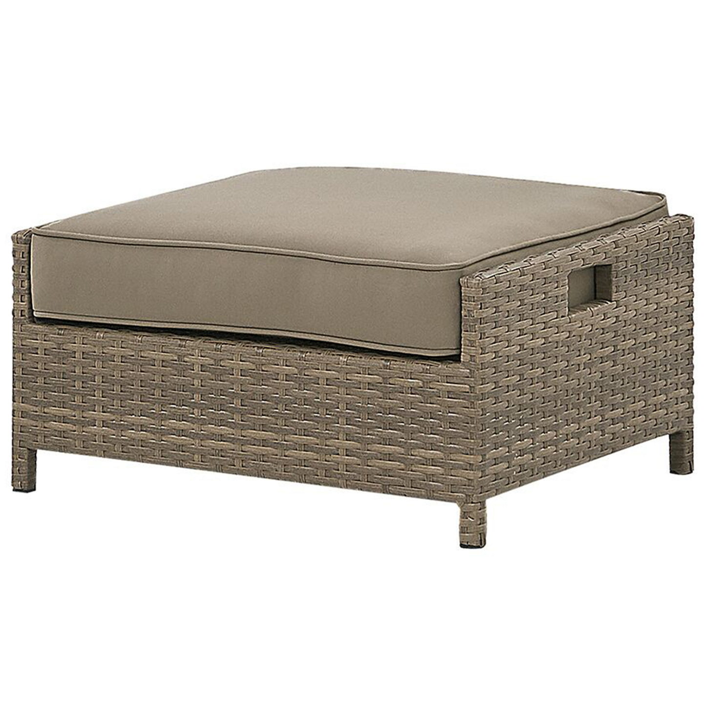 Lounge Set mit Tisch 5-Sitzer BELLUNO Polyrattan Braun