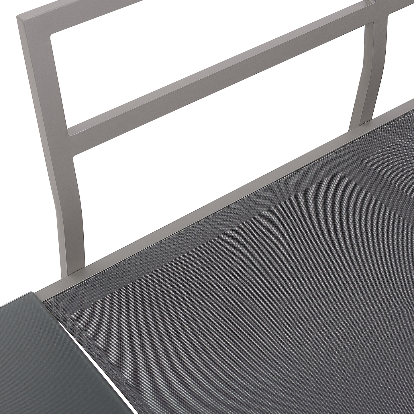 Garten Ecksofa mit Ottomane 5-Sitzer FERENTINO modular Metall Grau