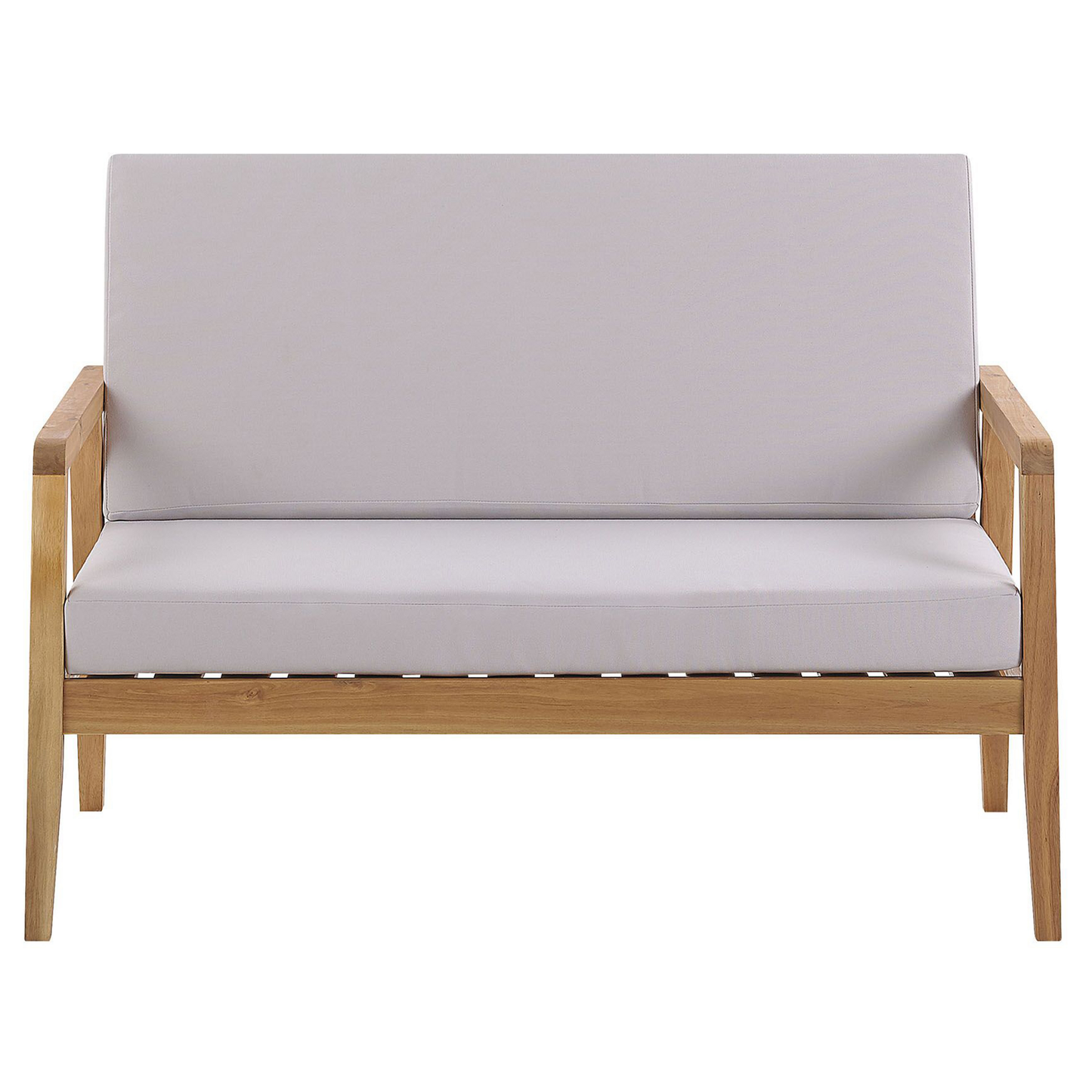 Lounge Set mit Tisch 4-Sitzer PALLANO Akazienholz Taupe