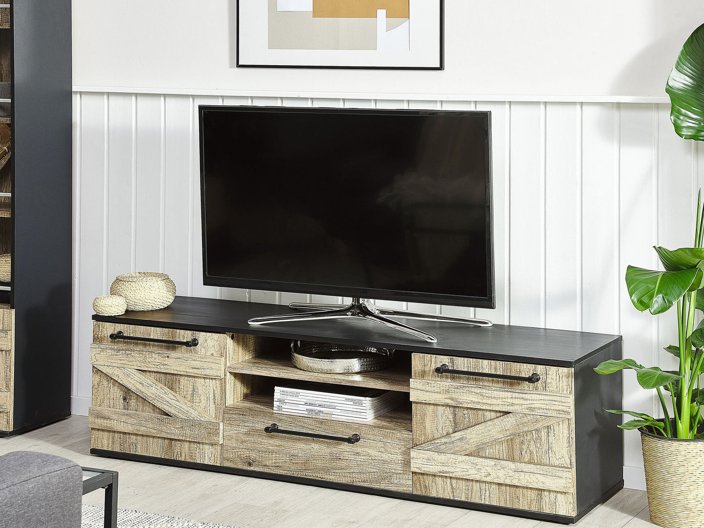 TV-Möbel SALTER Braun / Schwarz