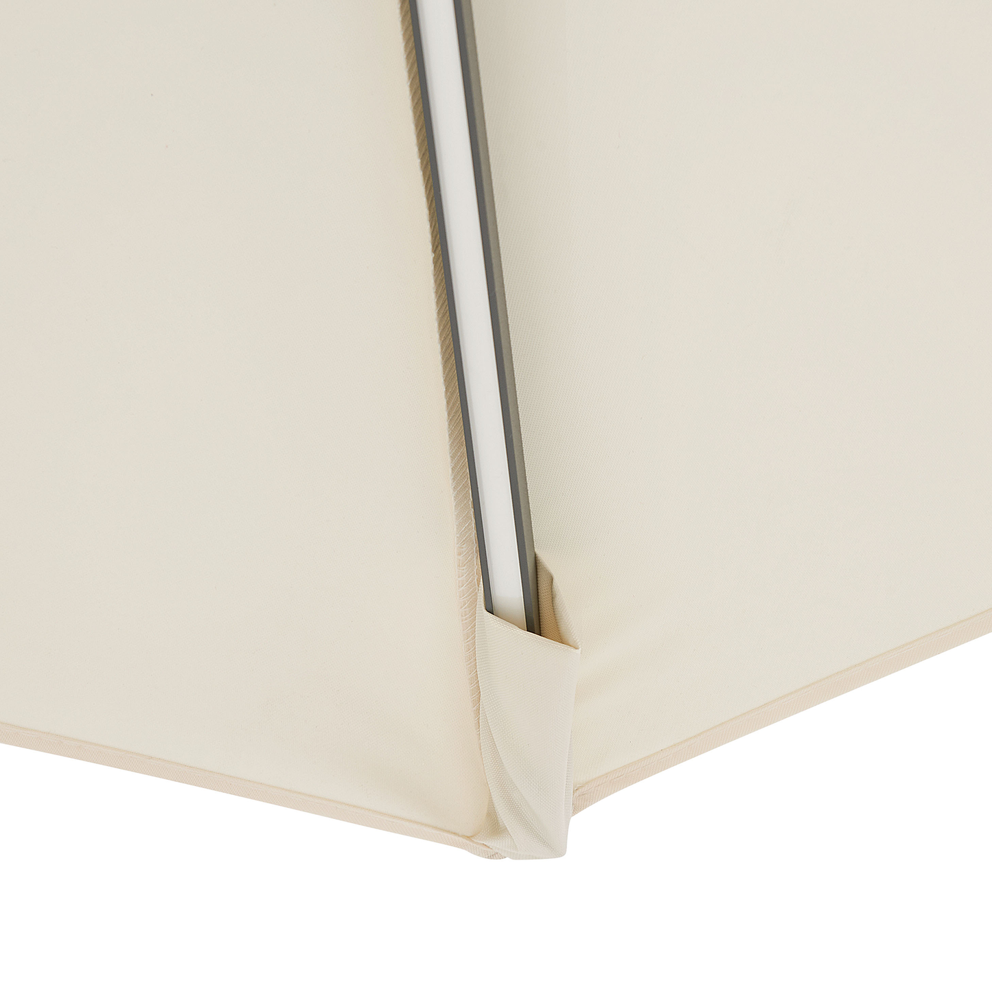 Sonnenschirm LED Solar Beleuchtung ⌀ 285 cm beige CORVAL