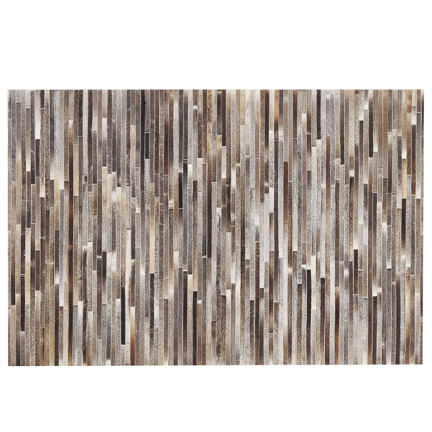 Teppich Kuhfell mehrfarbig 140 x 200 cm Patchwork Kurzflor TUZLUCA