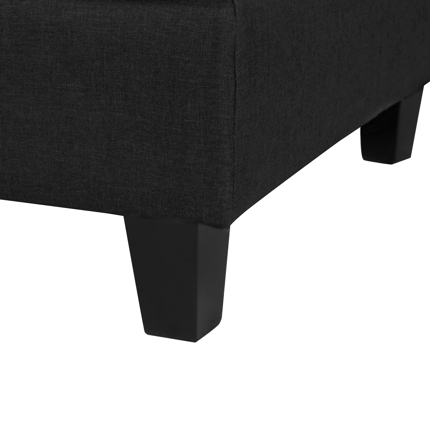 3-Sitzer Sofa Polsterbezug schwarz FEVIK
