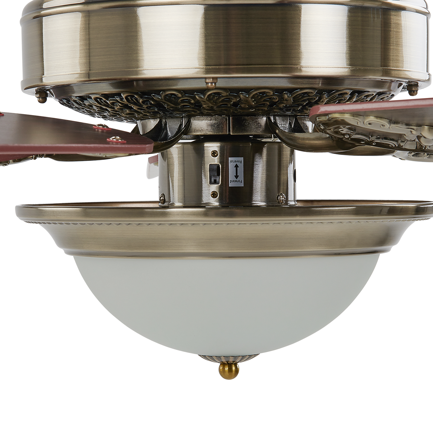 Deckenventilator mit Licht BEGEJ mit Fernbedienung Dunkelbraun