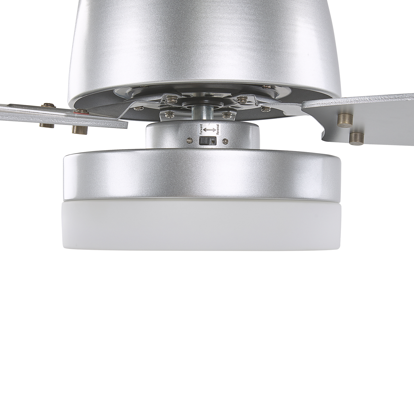 Deckenventilator mit Licht MLAVA mit Fernbedienung Silber