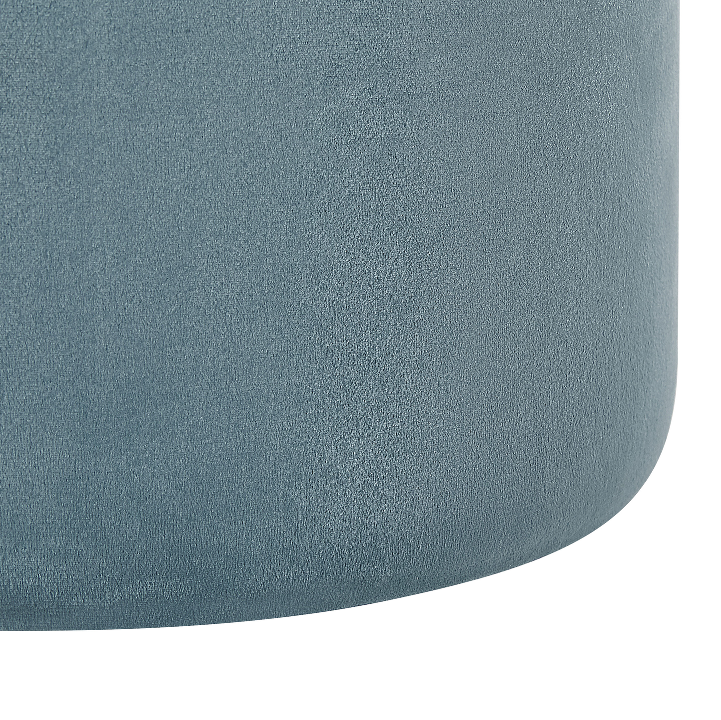 Pouf mit Stauraum Samtstoff blau 2er Set DORIS
