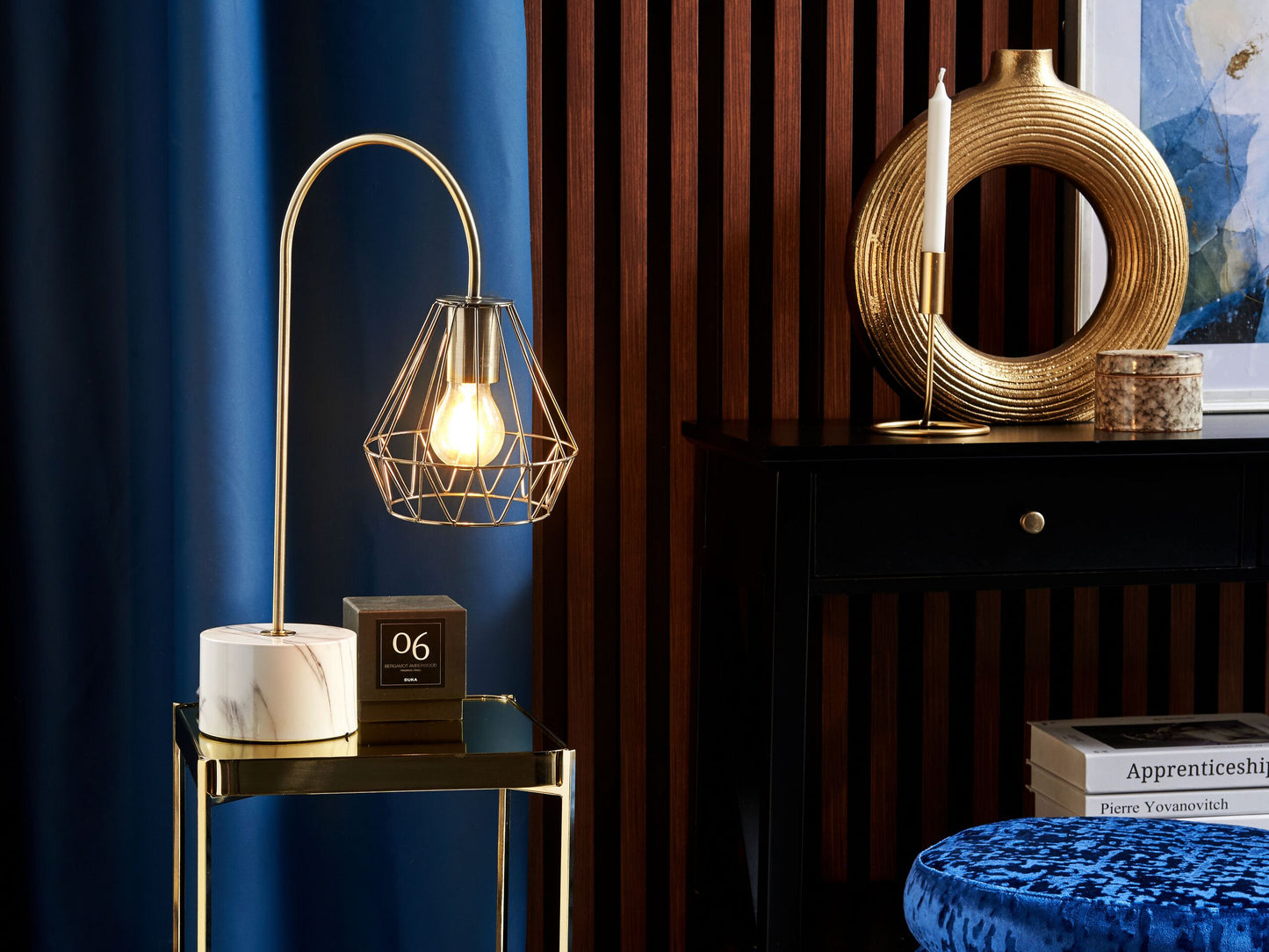 Tischleuchte MOONI Metall Messing