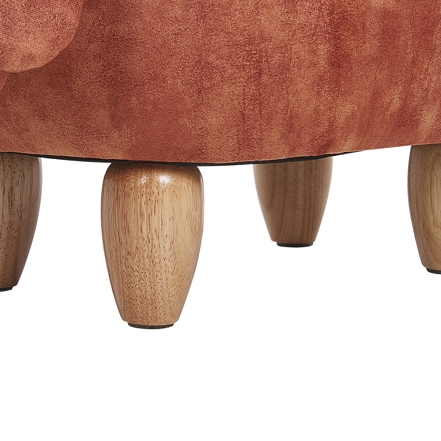Hocker Samtstoff mit Stauraum goldbraun DOGGY