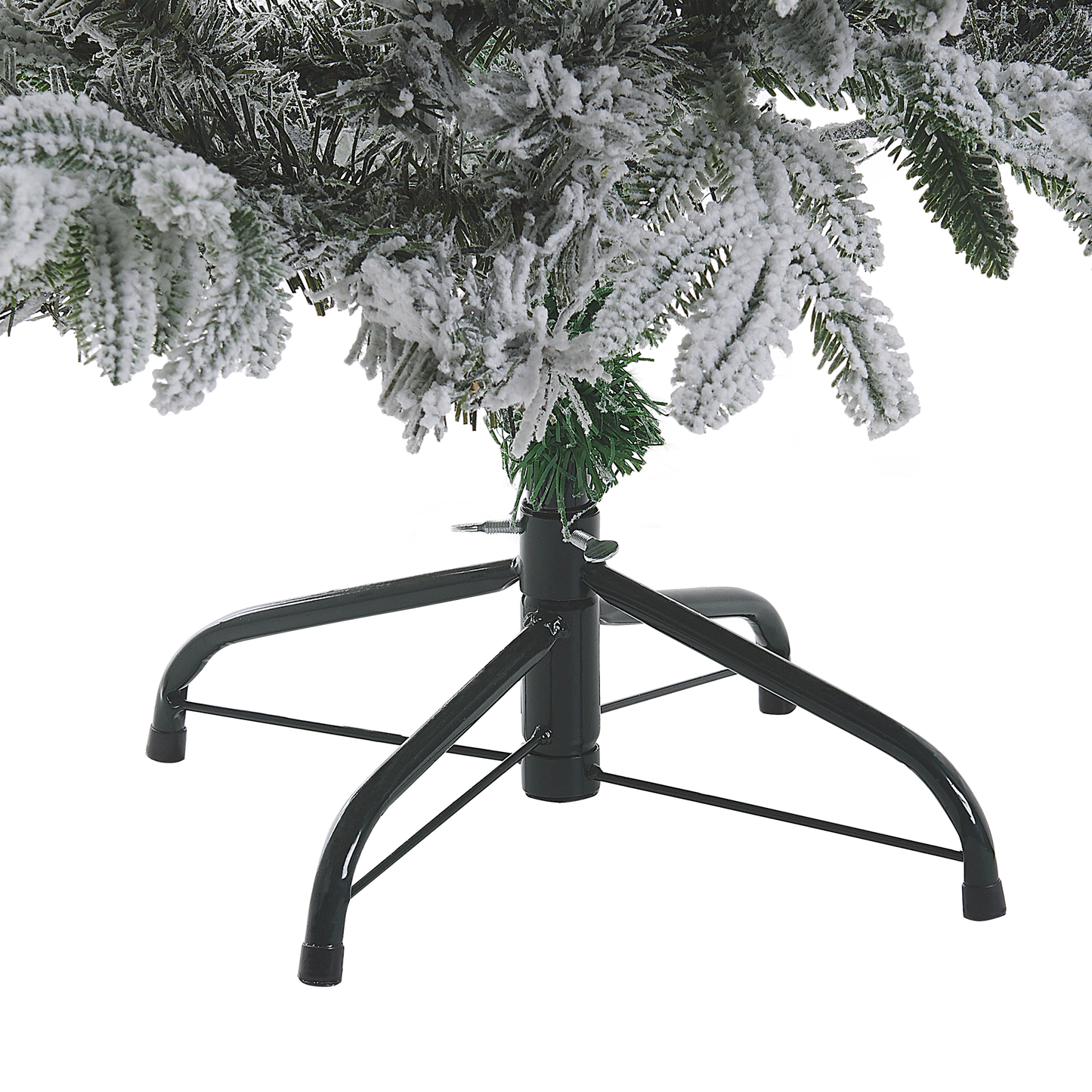 Künstlicher Weihnachtsbaum schneebedeckt 180 cm weiss FORAKER