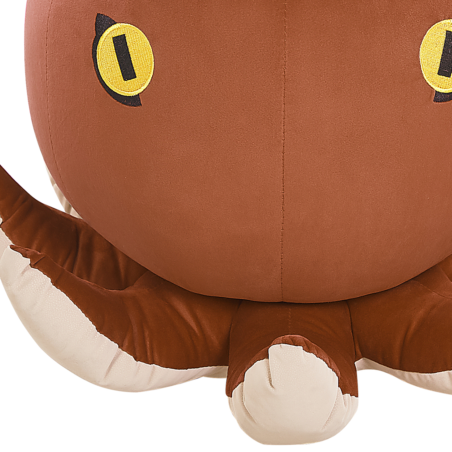 Tierhocker Samtstoff braun Oktopus-Form ⌀ 55 cm OCTOPUS