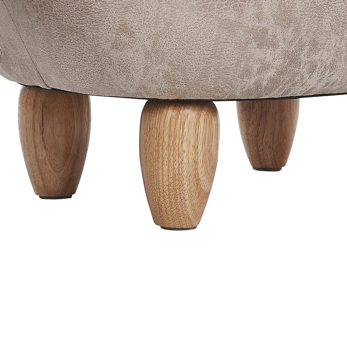 Tierhocker mit Stauraum Lederoptik hellgrau Elefantenform JUMBO