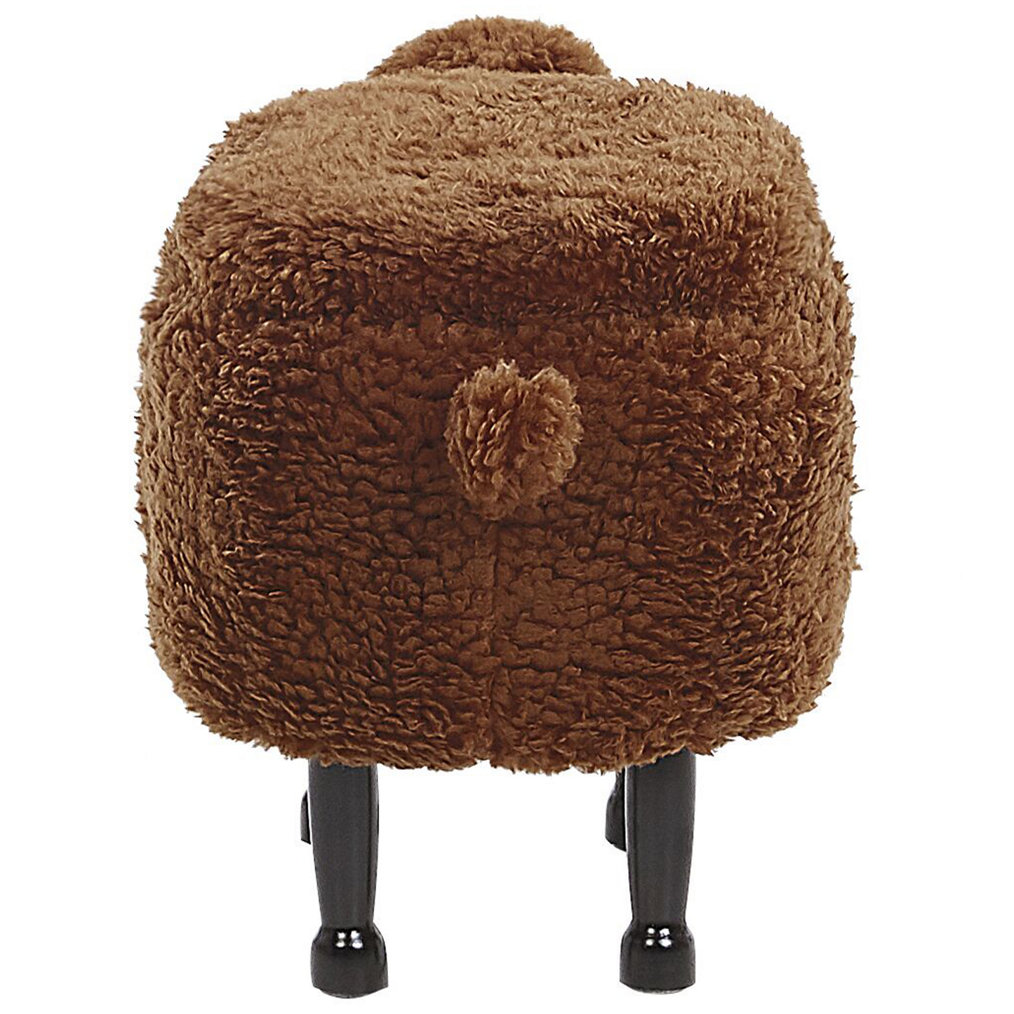 Tierhocker mit Stauraum Felloptik braun Schafform SHEEP