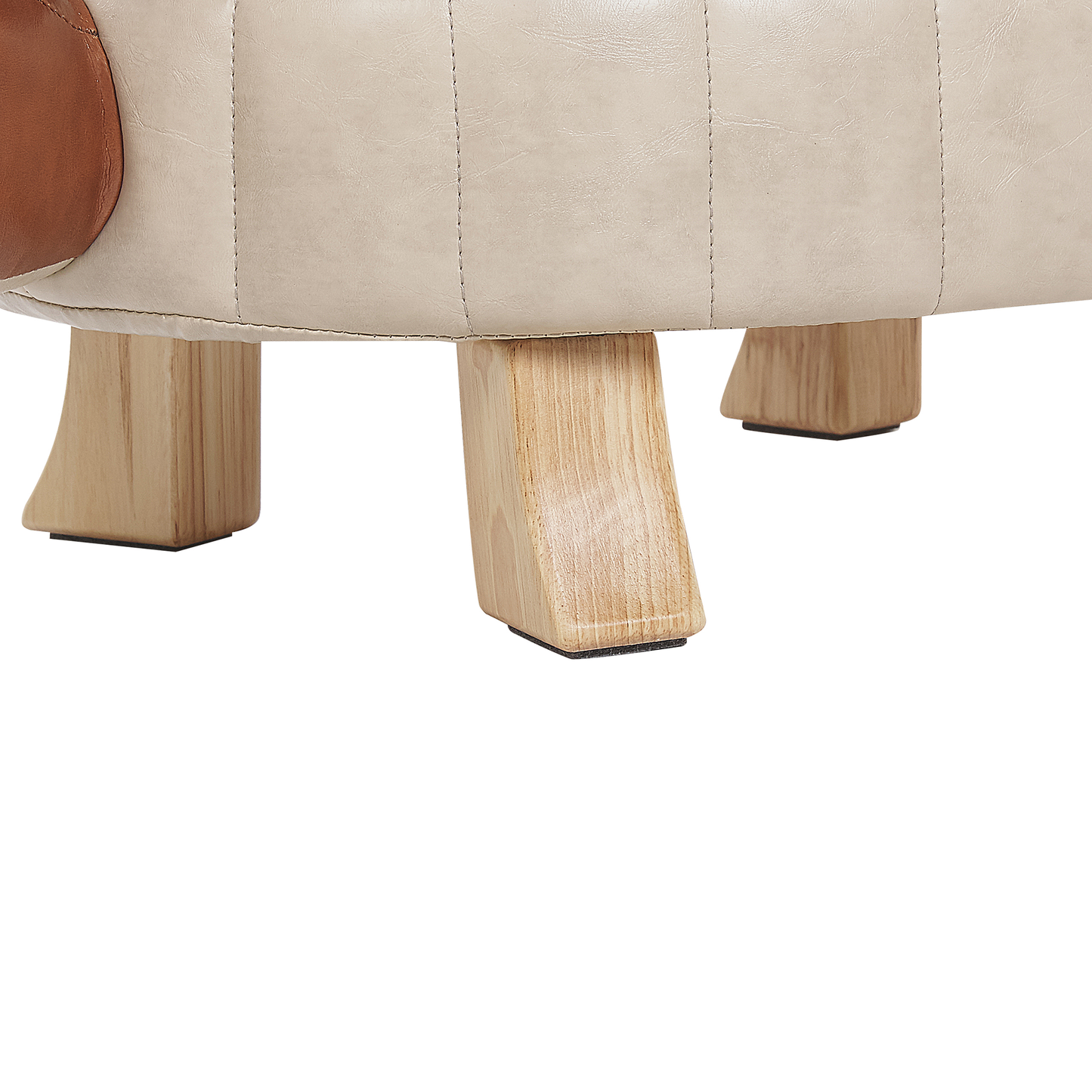 Hocker Kunstleder braun Schildkrötenform Tierhocker TURTLE