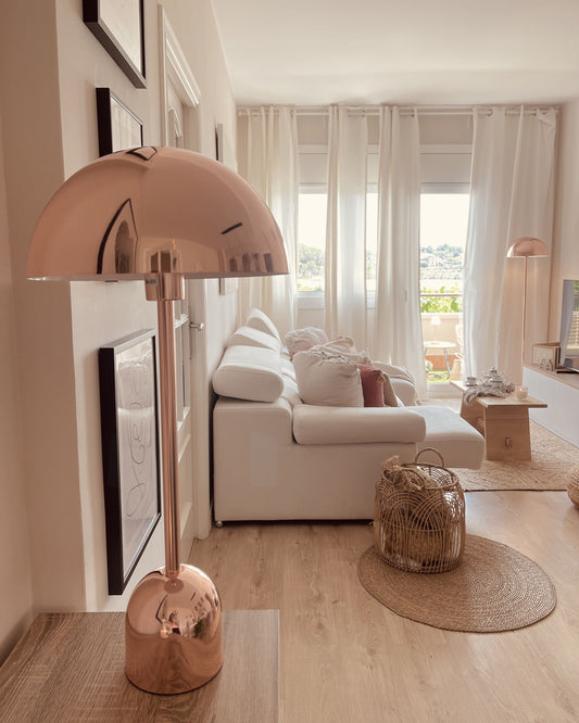 Tischleuchte MACASIA Metall Kupfer