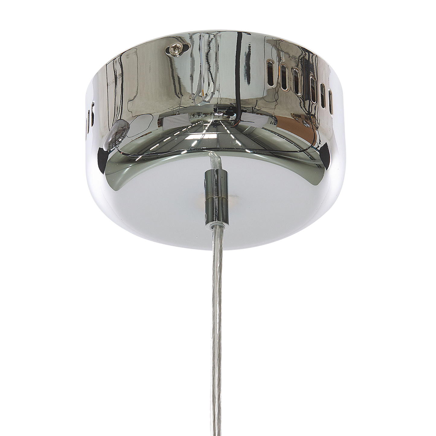 Hängelampe BENI Glas Silber