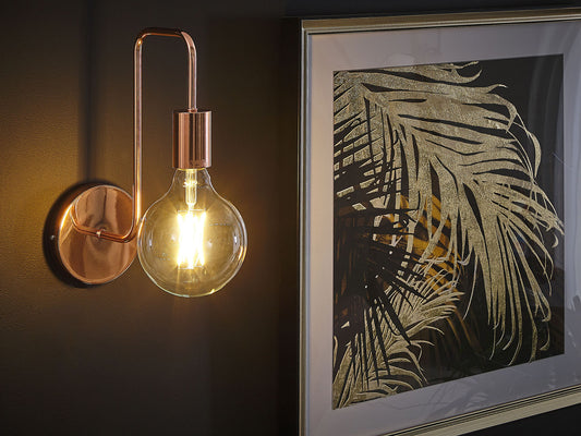 Wandlampe SAVENA Metall Kupfer