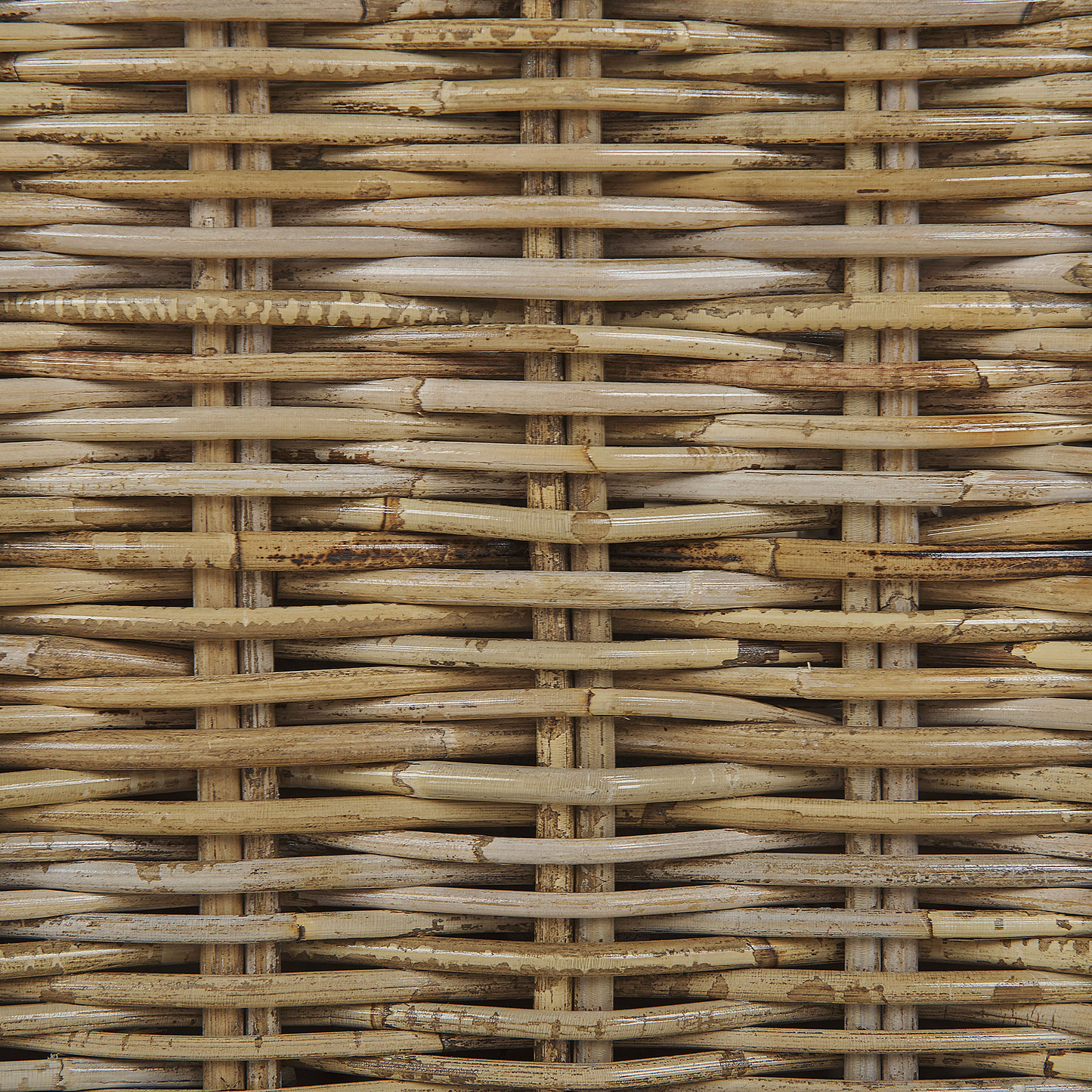 Gartensessel 2er Set ARDEA Rattan Hellbraun