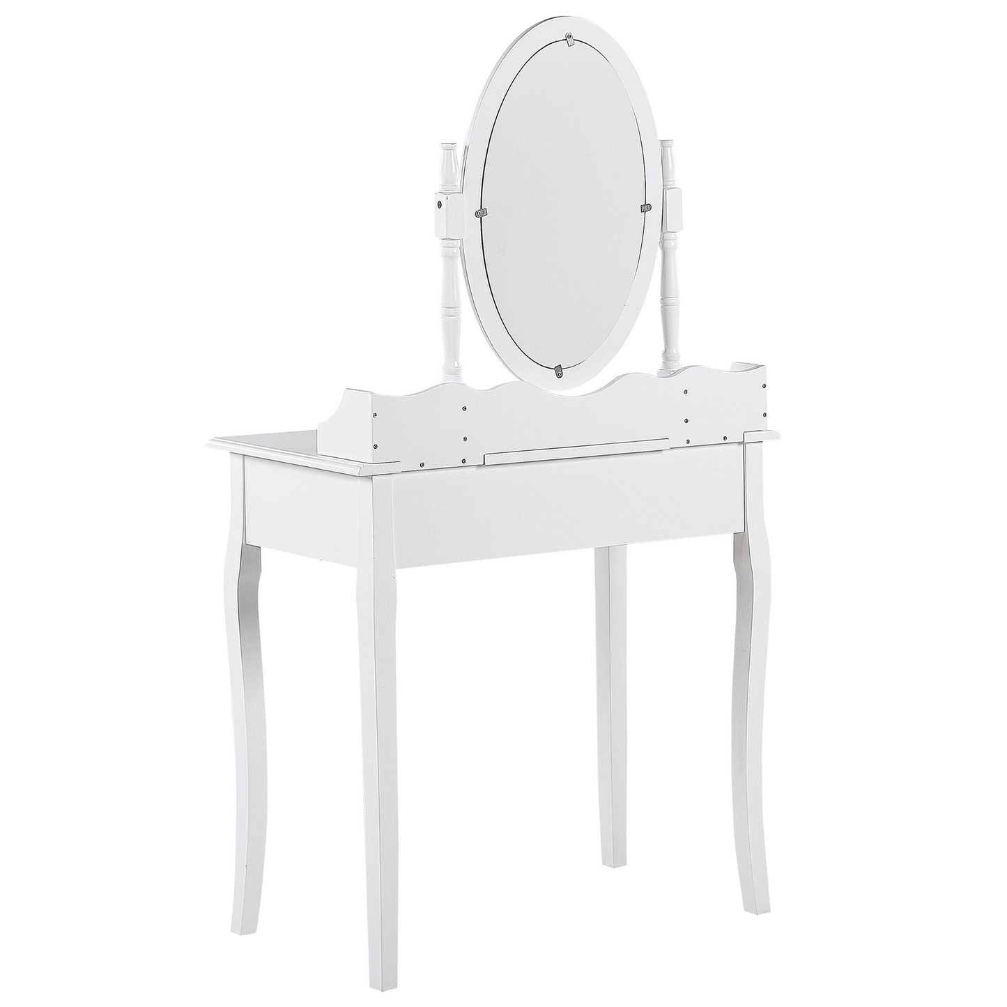 Schminktisch mit Spiegel und Hocker SOLEIL Weiss