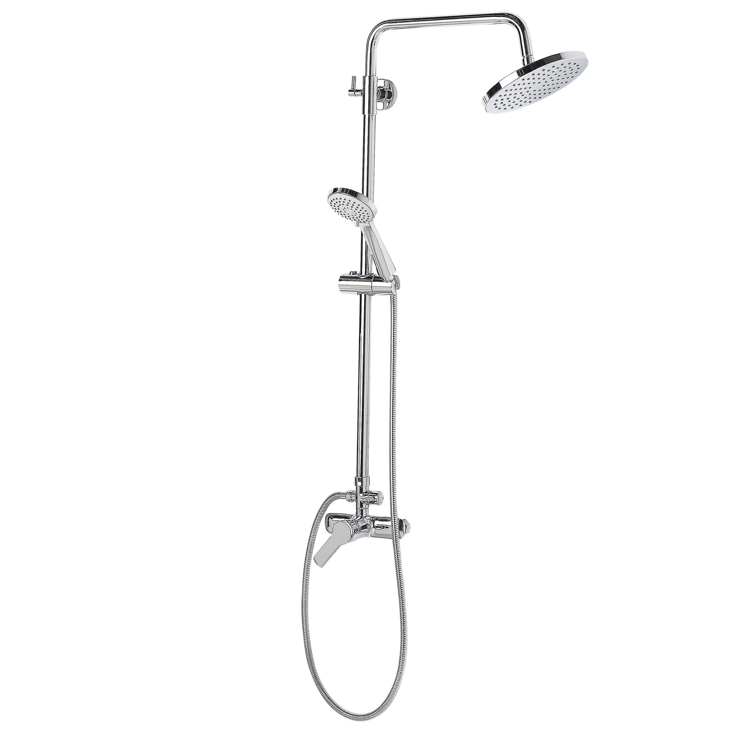 Duschset mit Mischbatterie und Regenbrause TINKISSO Silber