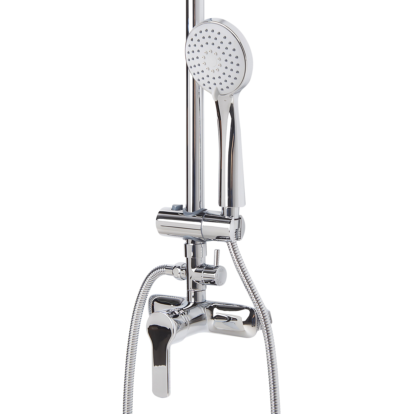Duschset mit Mischbatterie und Regenbrause TINKISSO Silber