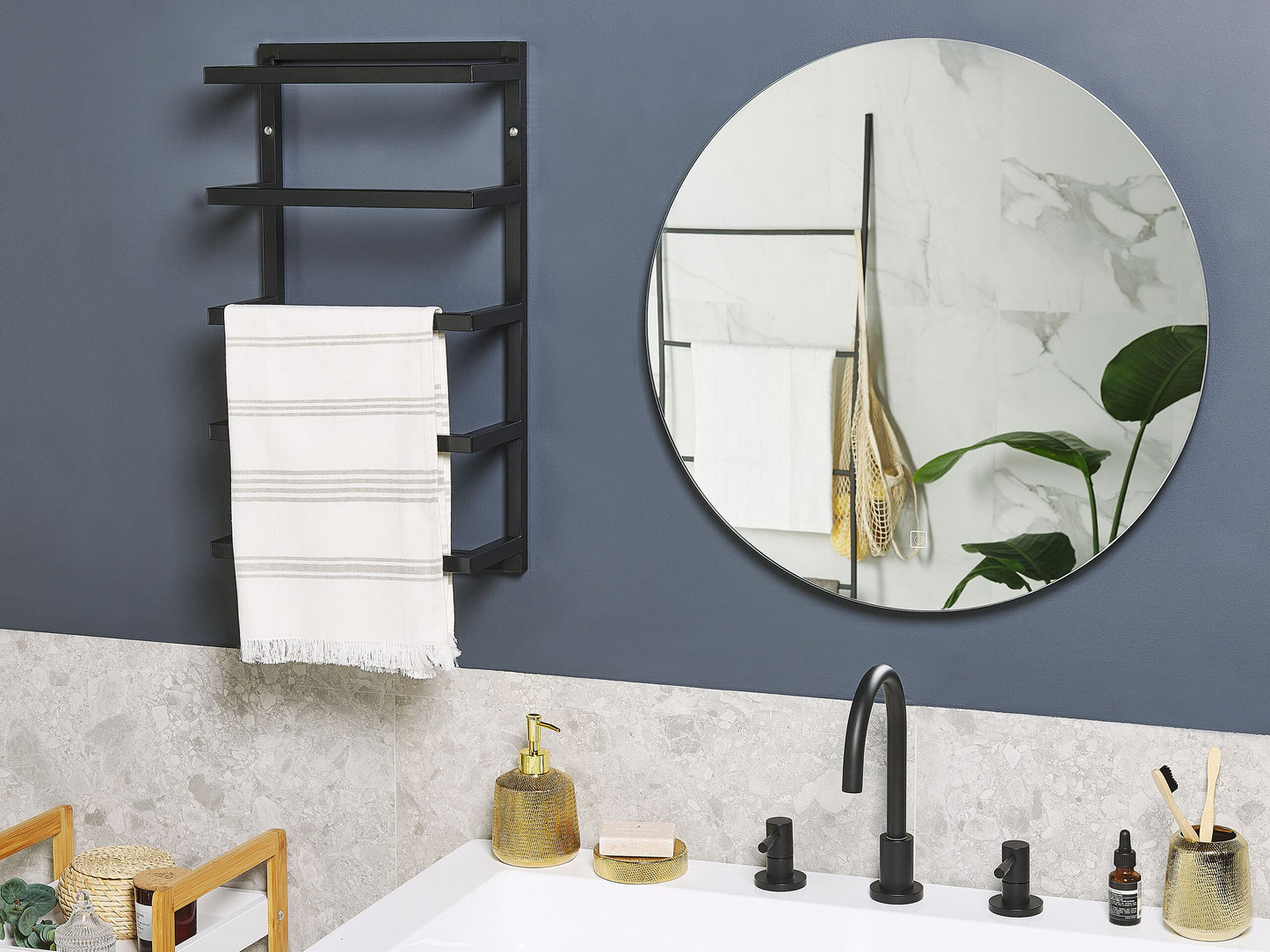 Handtuchhalter CINTRA Metall Schwarz