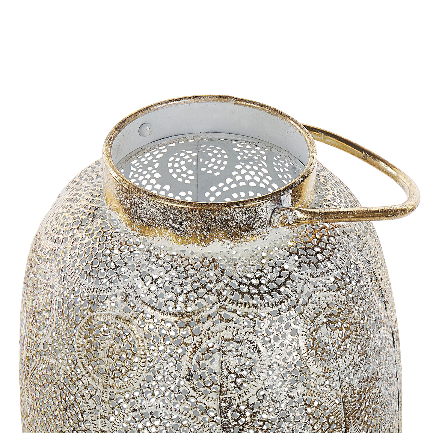 Windlichtsäulen LANTAU Metall 30 cm Gold