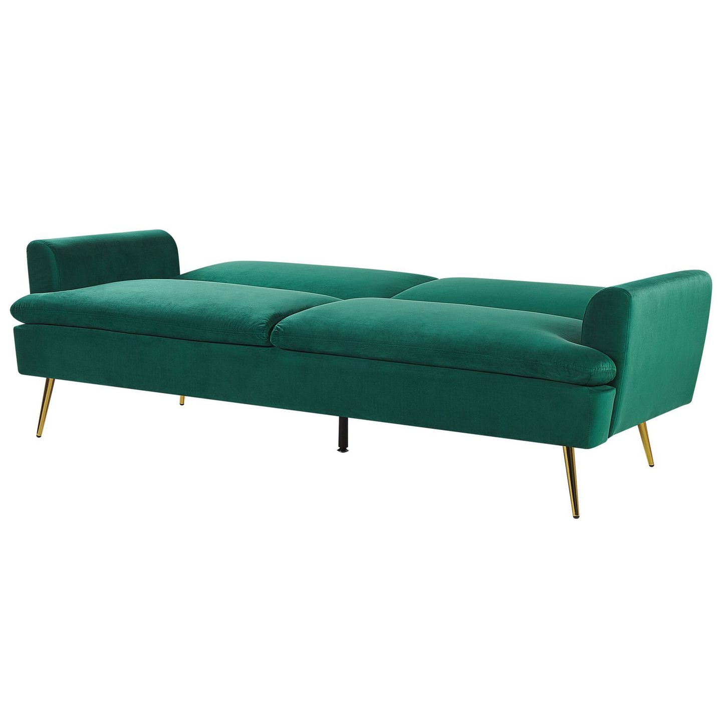Schlafsofa 3-Sitzer Samtstoff dunkelgrün VETTRE