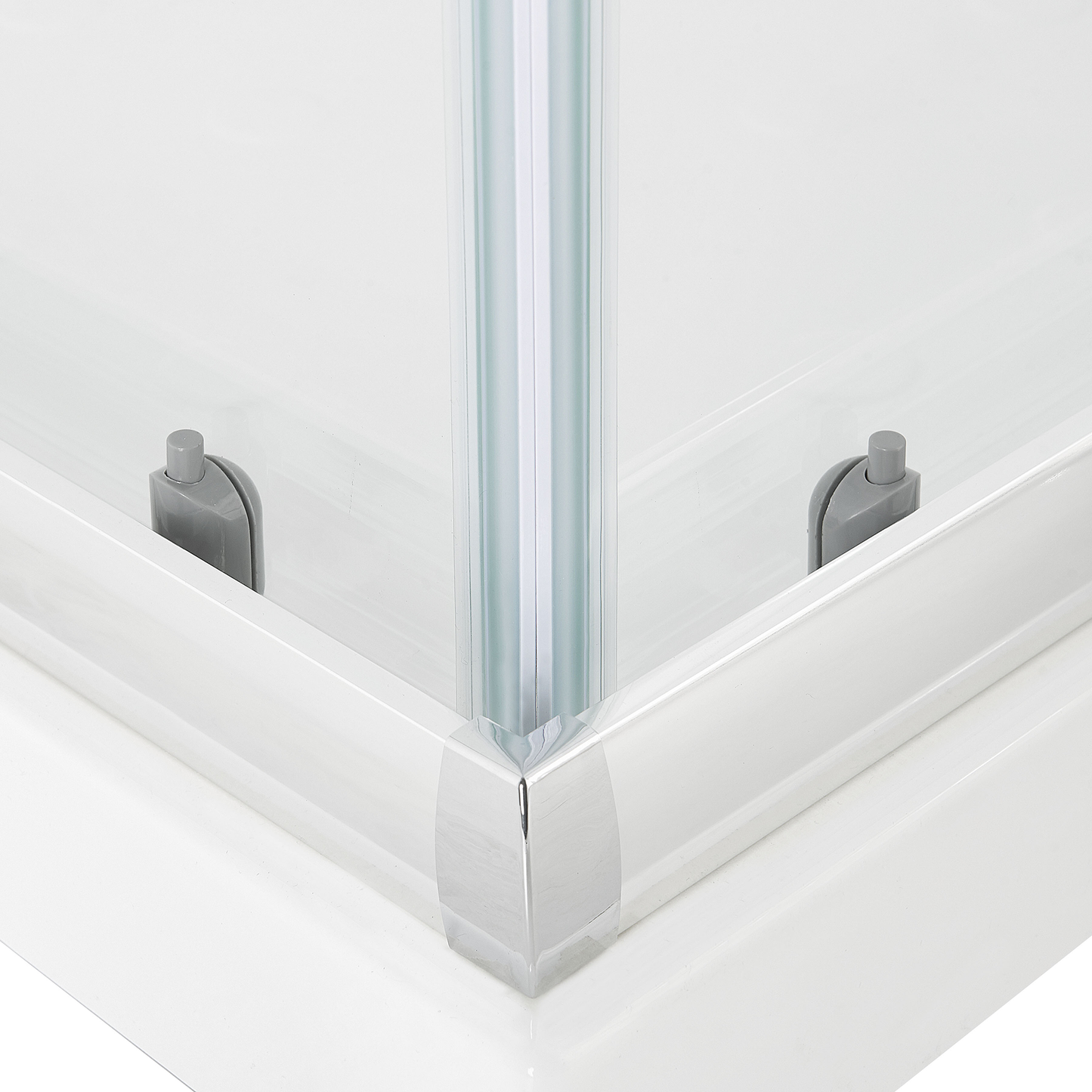 Duschkabine 90 x 90 x 185 cm Silber TELA