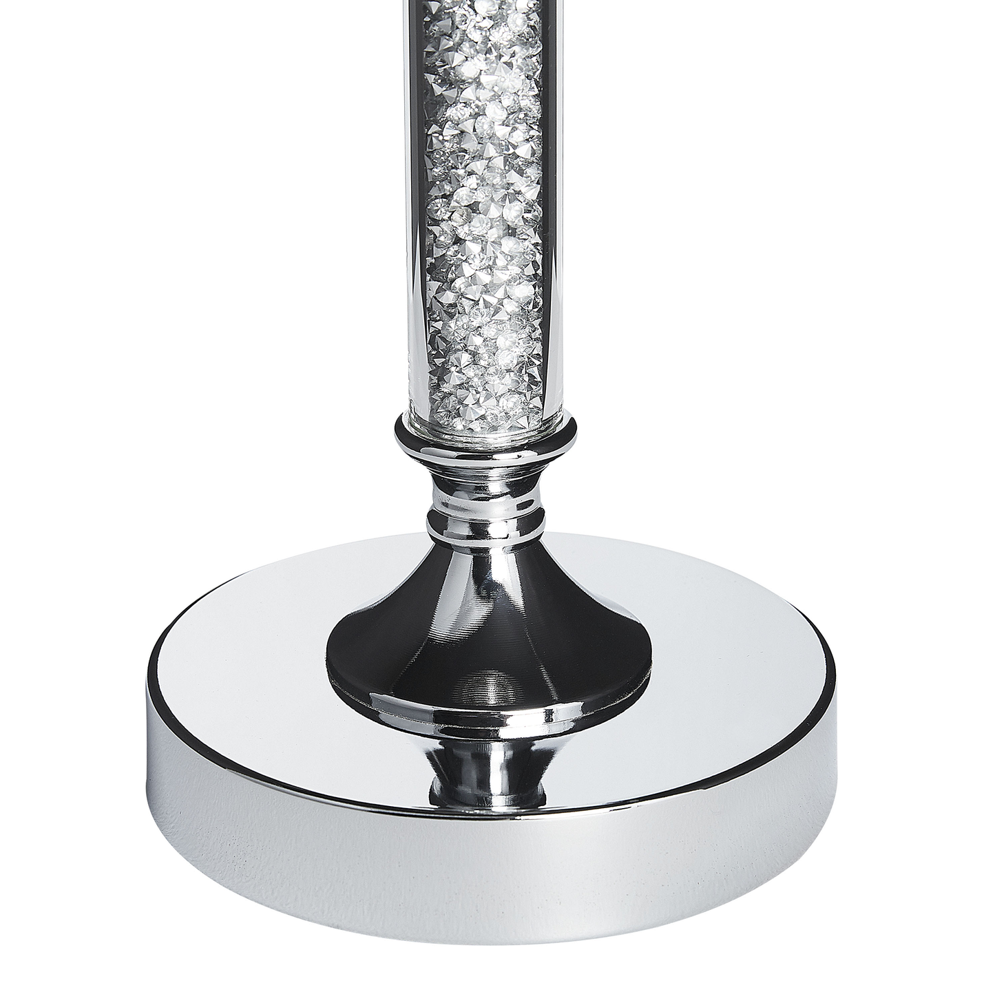 Kerzenständer ABBEVILLE Glas 48 cm Silber
