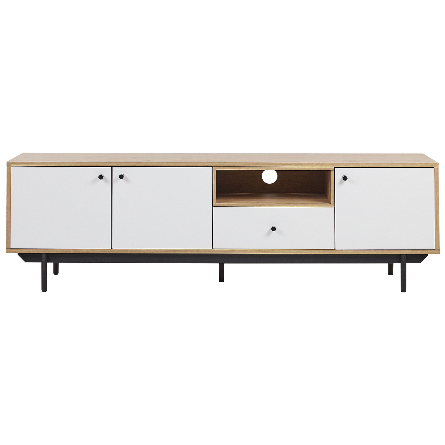 TV-Möbel ITACA Braun / Weiss