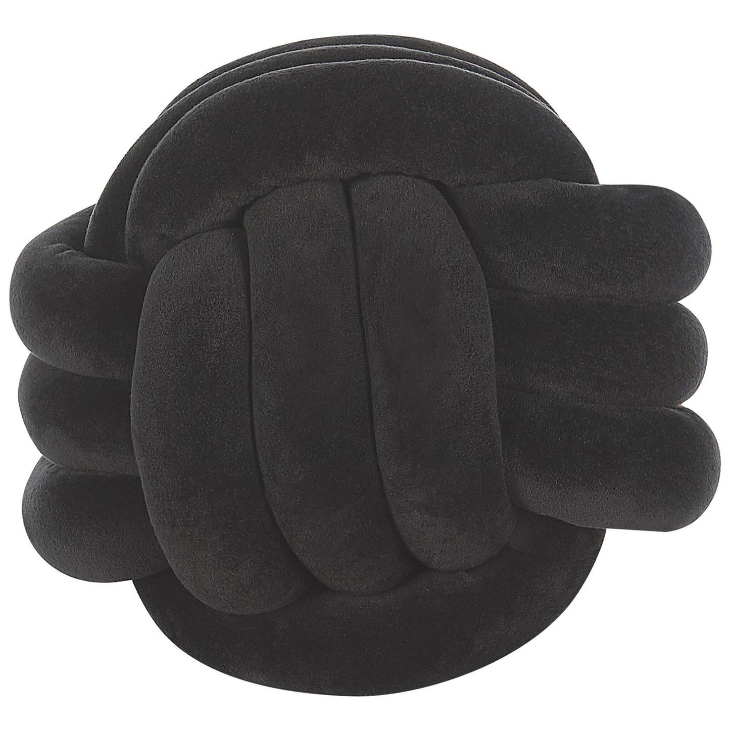 Dekokissen MALNI Samtstoff 30 x 30 cm Schwarz Ohne Muster