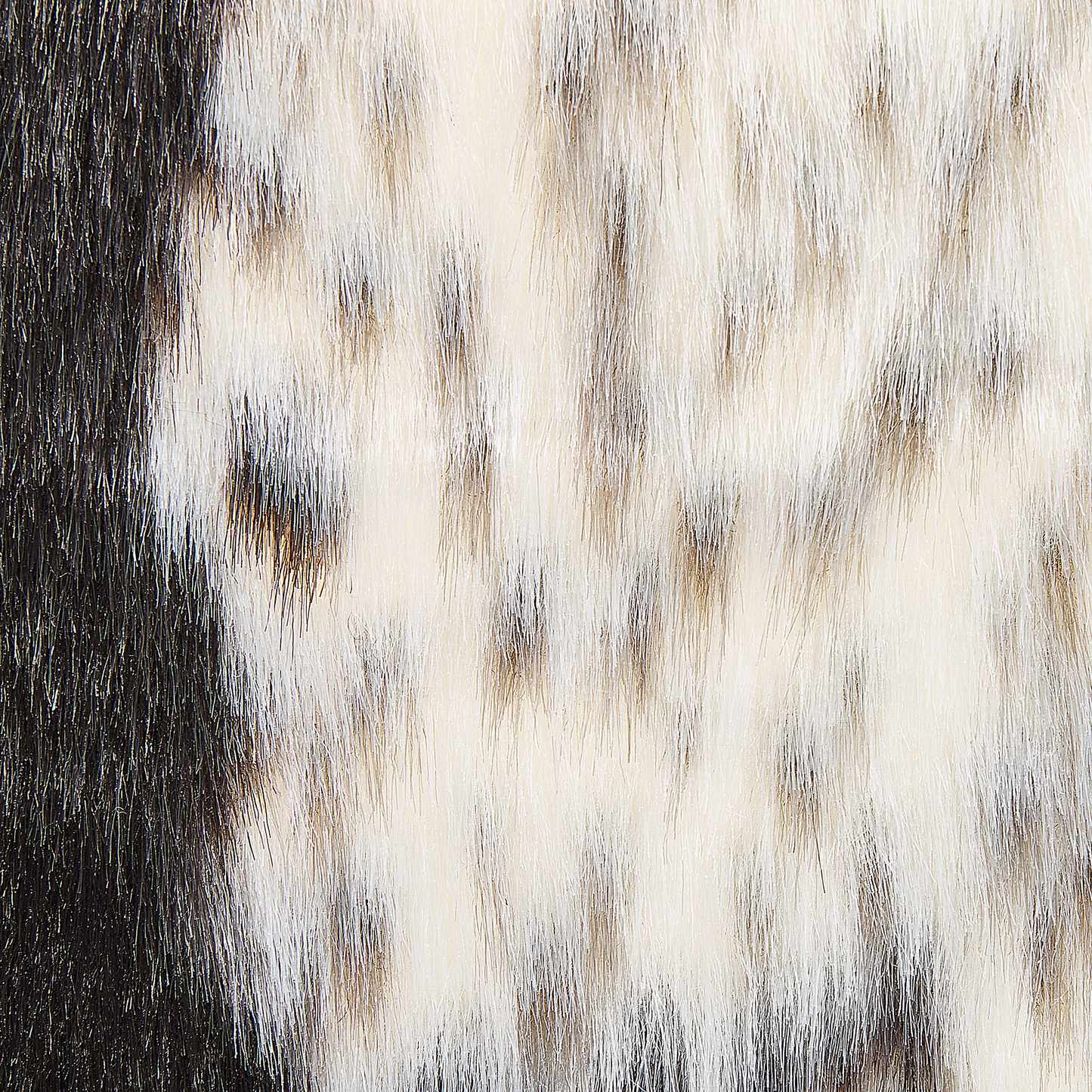 Kunstfell-Teppich Kuh weiss / schwarz 90 cm NAMBUNG