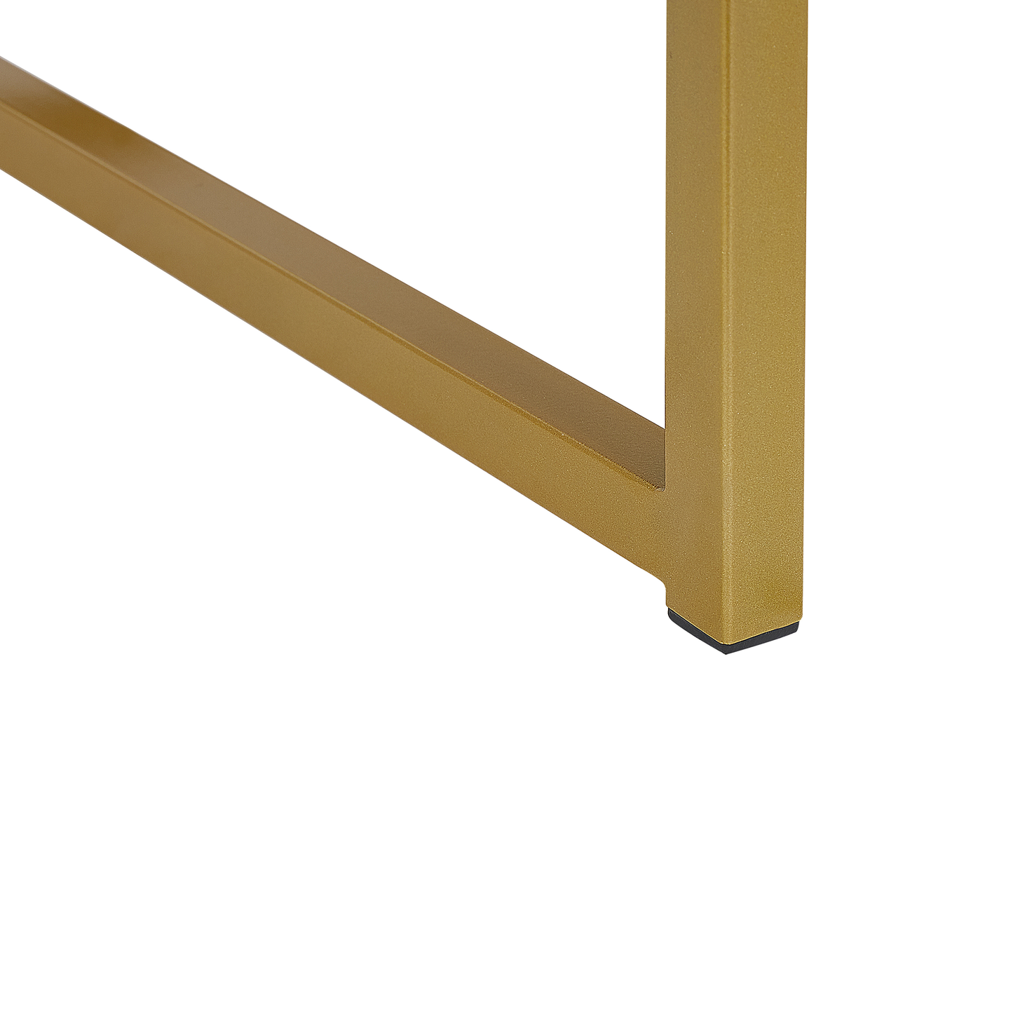 Beistelltisch schwarz / gold 1 Schublade quadratisch 40 x 40 x 57 cm LARGO