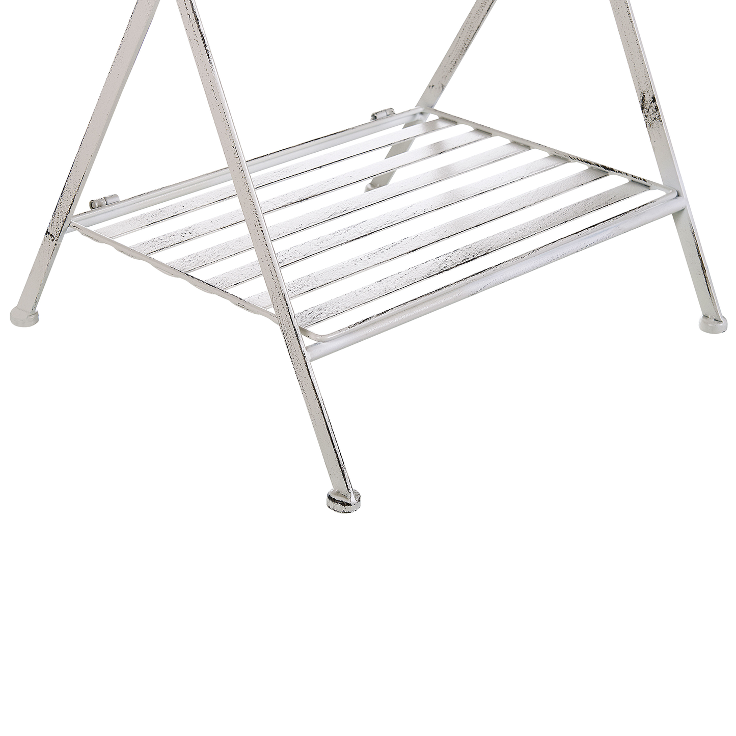 Beistelltisch Antik Optik weiss rechteckig 35 x 40 cm ANCUD