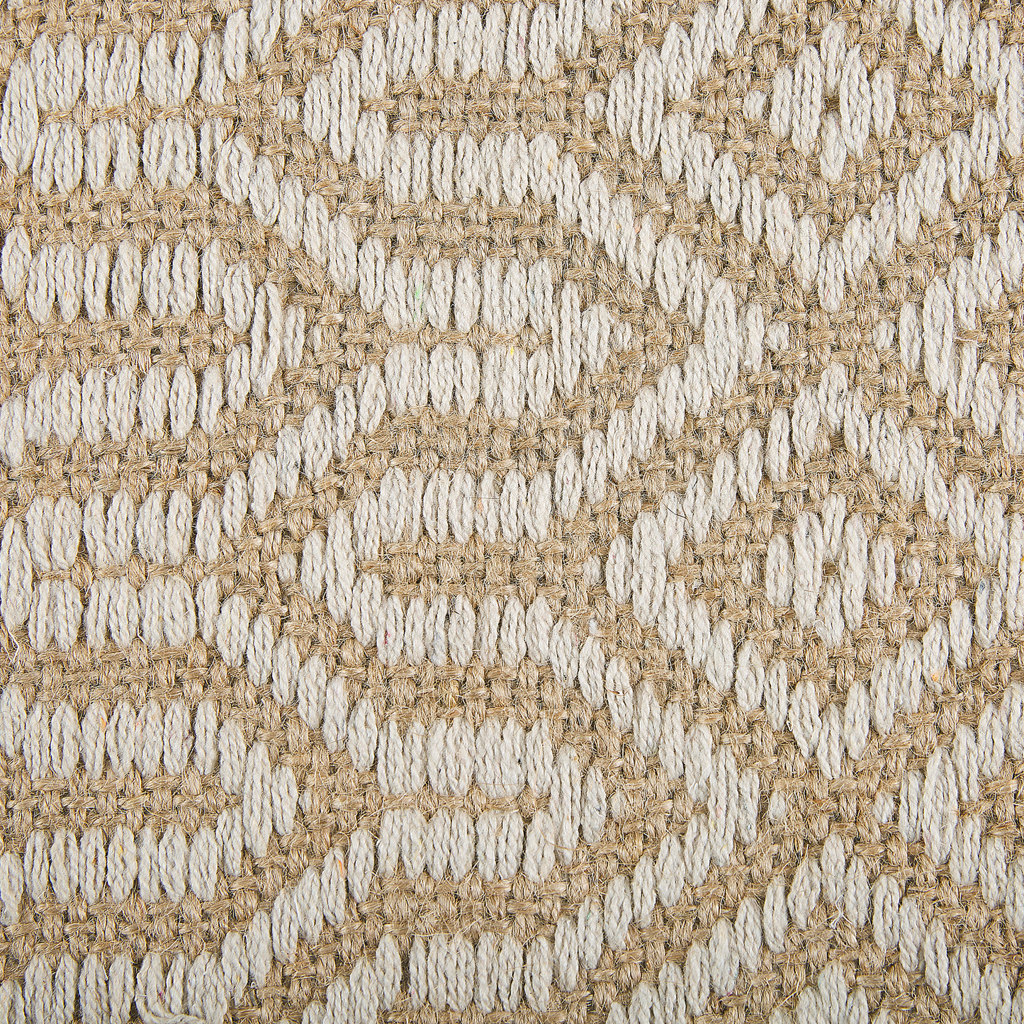 Teppich beige 50 x 80 cm geometrisches Muster Kurzflor zweiseitig POZANTI