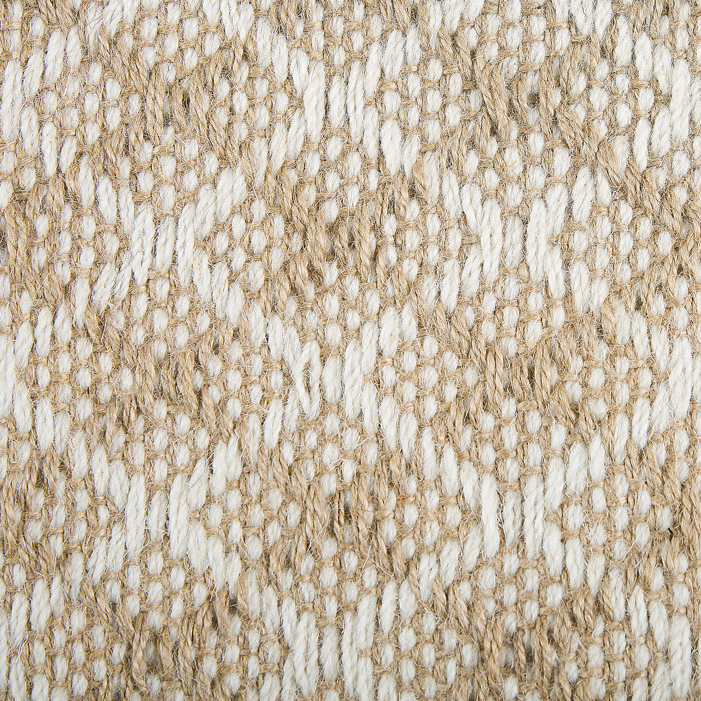 Teppich beige 50 x 80 cm kariertes Muster Kurzflor AKBEZ
