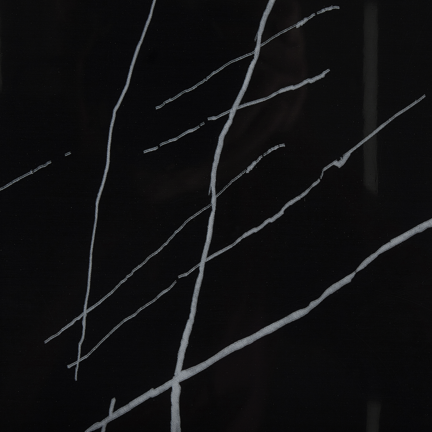 Couchtisch Marmor Optik schwarz / gold quadratisch 80 x 80 cm MALIBU