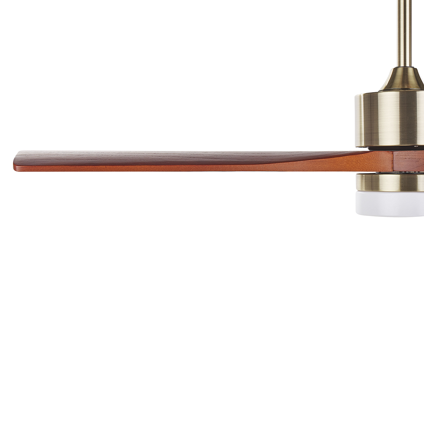 Deckenventilator mit Licht ARUWIMI mit Fernbedienung Messing