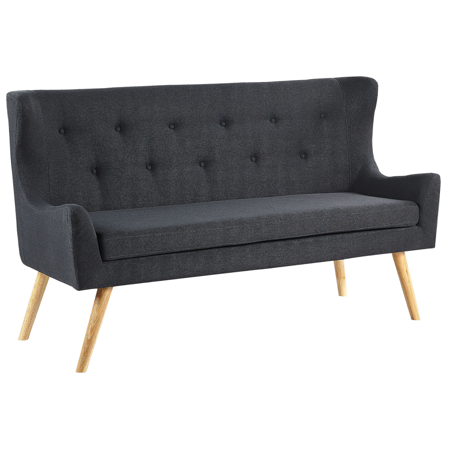 2-Sitzer Küchensofa schwarz SKIBBY