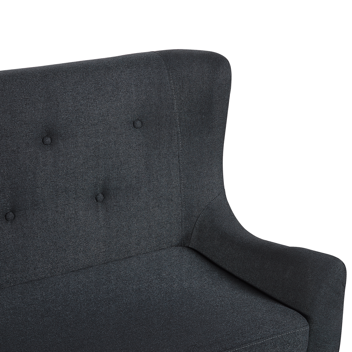 2-Sitzer Küchensofa schwarz SKIBBY