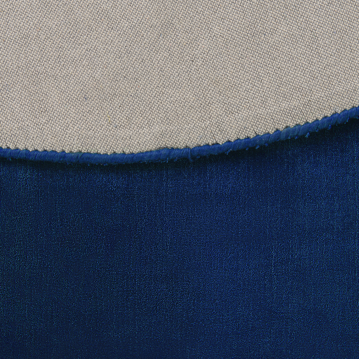 Teppich marineblau ⌀ 140 cm Kurzflor GESI II