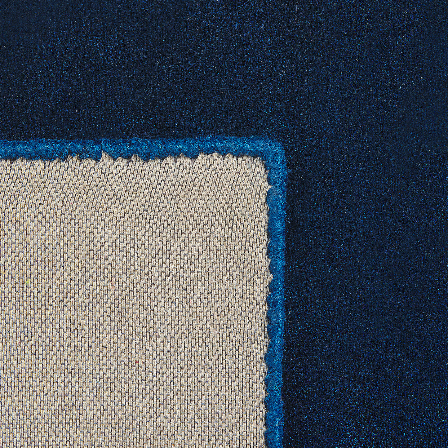Teppich marineblau 80 x 150 cm Kurzflor GESI II