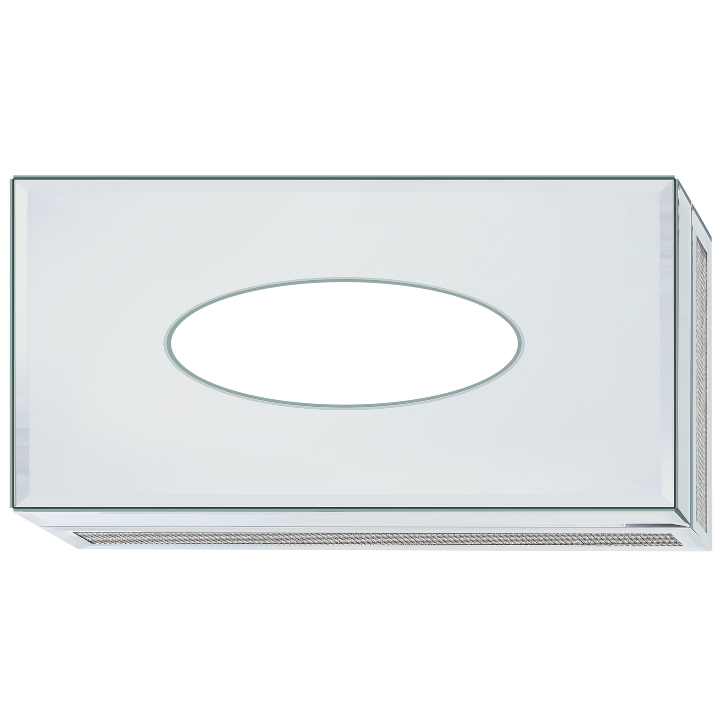Tücherbox Halter silber Spiegeleffekt 25 x 15 cm CHARLY