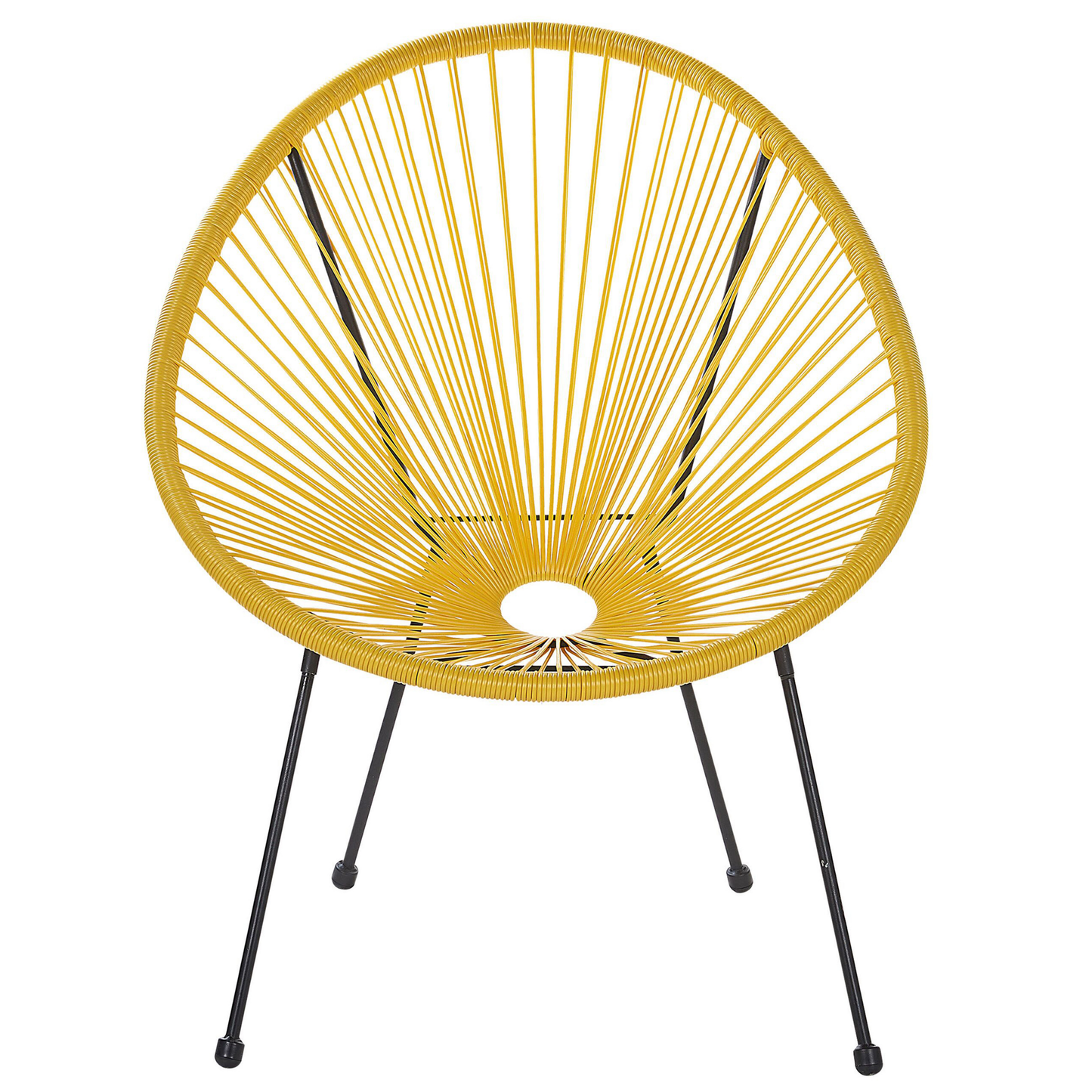 Gartenstuhl 2er Set ACAPULCO II Polyrattan Gelb