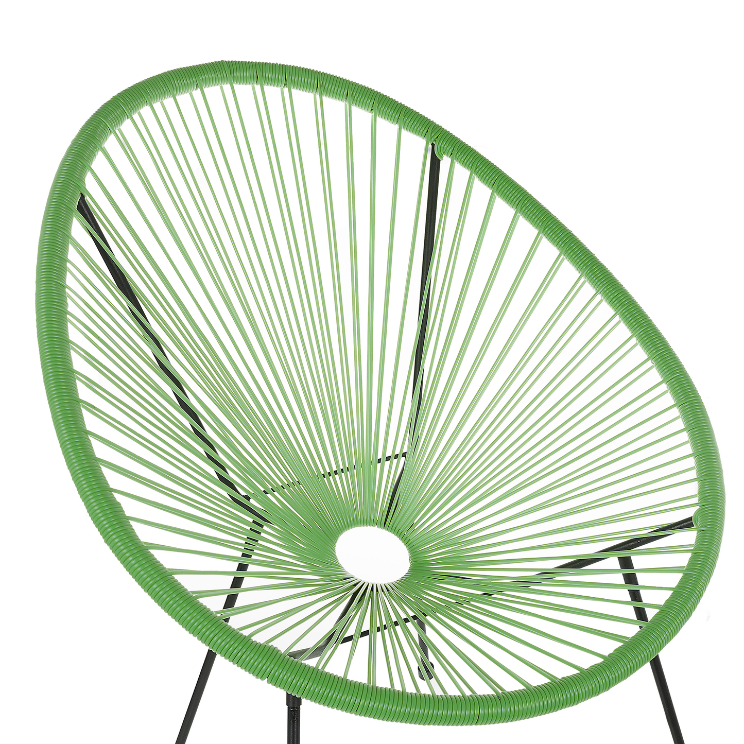 Gartenstuhl 2er Set ACAPULCO II Polyrattan Grün
