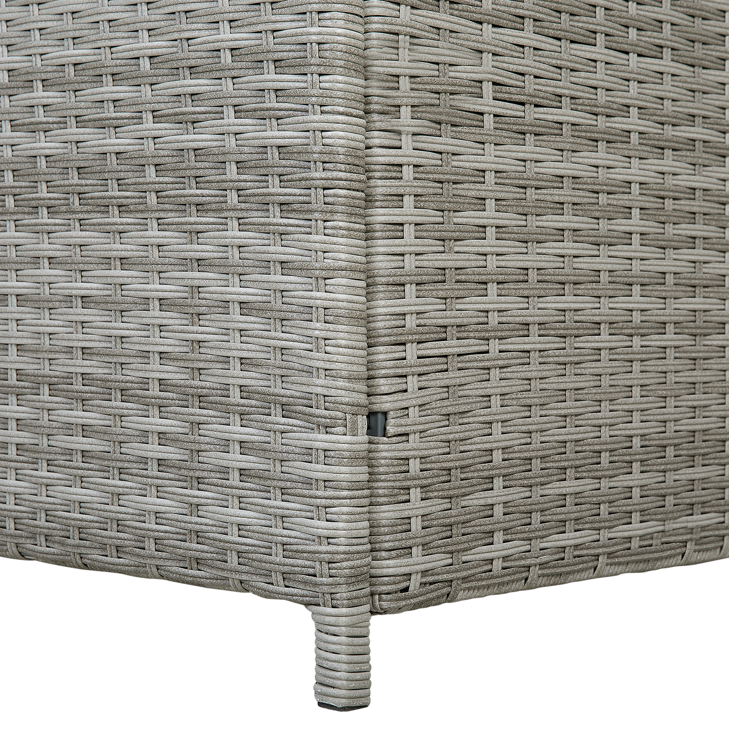 Aufbewahrungsbox MODENA Polyrattan 158 cm 63 cm Grau