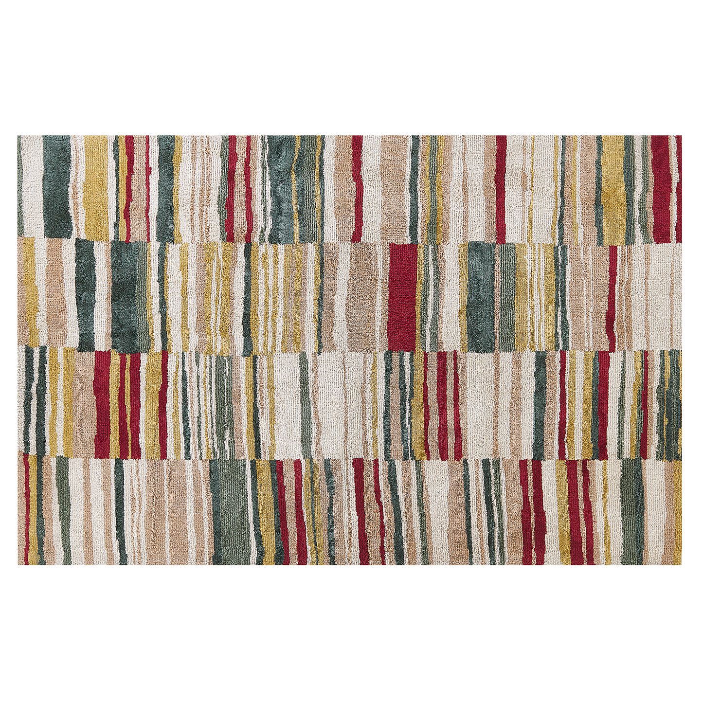 Teppich bunt 140 x 200 cm Kurzflor FATSA