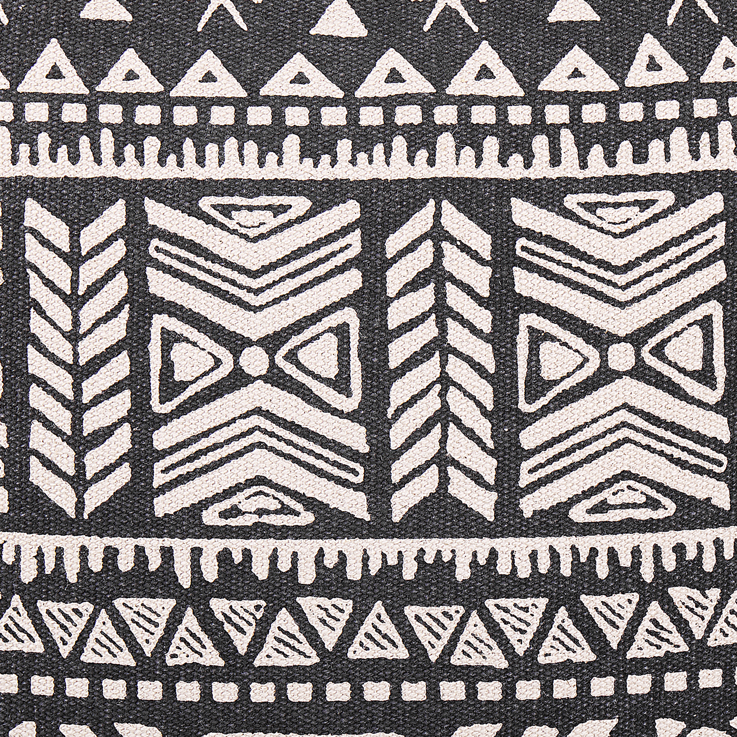 Dekokissen Ethno Muster schwarz / beige 45 x 45 cm SIRVAN