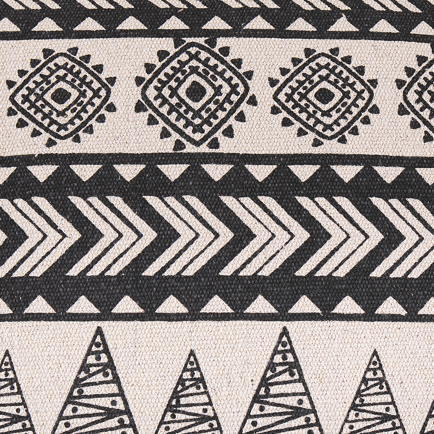 Dekokissen abstraktes Muster beige / schwarz 45 x 45 cm HENTEPE